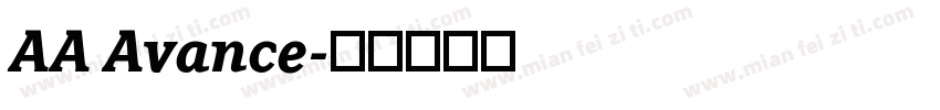 AA Avance字体转换